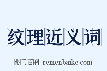 纹理近义词是什么意思的图片